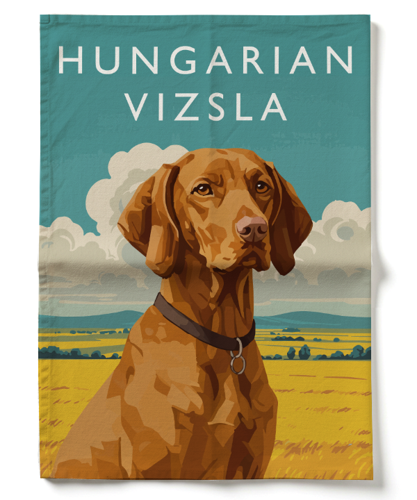 Hungarian Vizsla Tea Towel