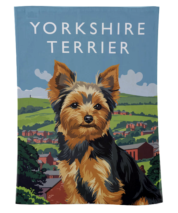 Yorkshire Terrier Tea Towel
