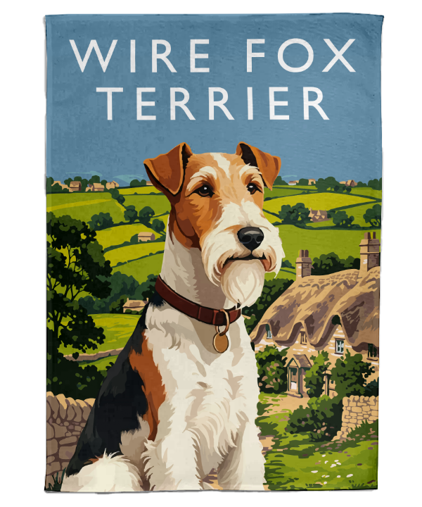 Wire Fox Terrier Tea Towel