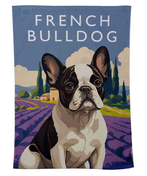 French Bulldog Tea Towel