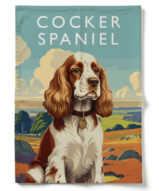Cocker Spaniel Tea Towel