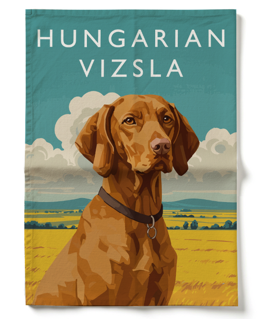 Hungarian Vizsla Tea Towel