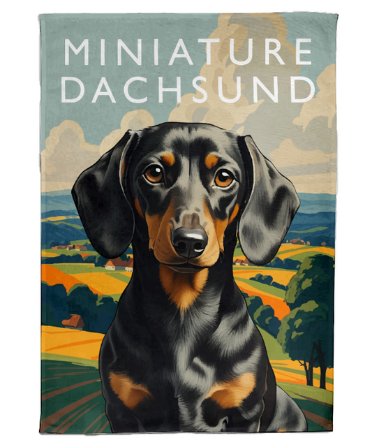 Miniature Dachshund (Smooth Haired) Tea Towel