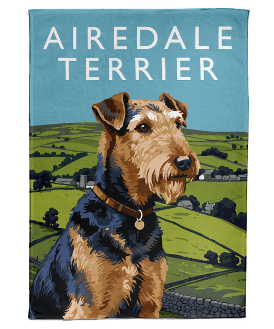 Airedale Terrier Tea Towel