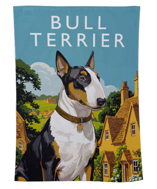 Bull Terrier Tea Towel