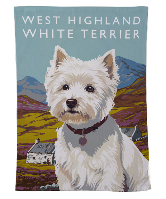 West Highland White Terrier Tea Towel