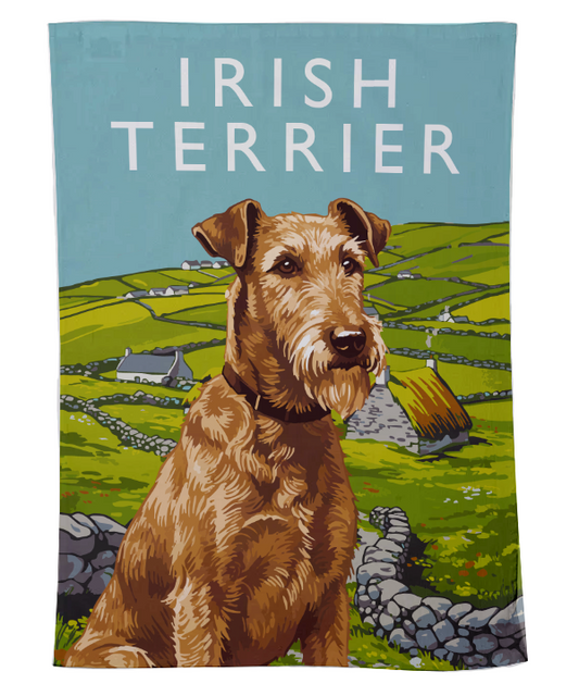 Irish Terrier Tea Towel