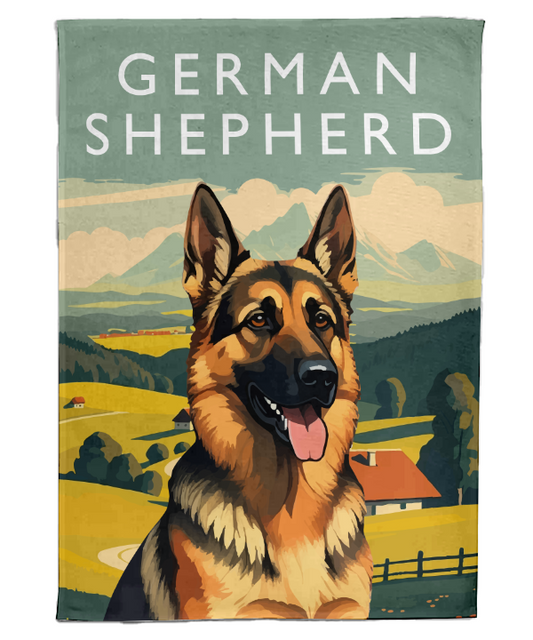 German Shepherd Tea Towel