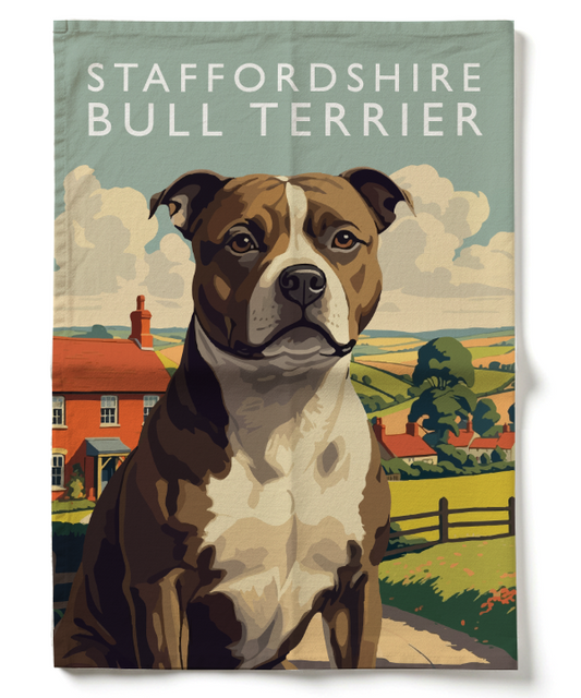 Staffordshire Bull Terrier Tea Towel