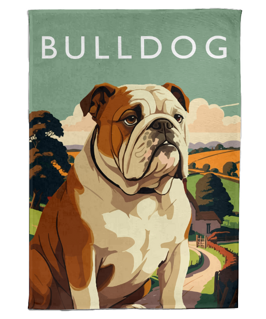 Bulldog Tea Towel