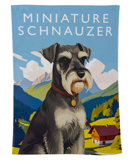 Miniature Schnauzer Tea Towel