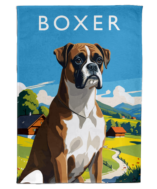 Boxer Tea Towel