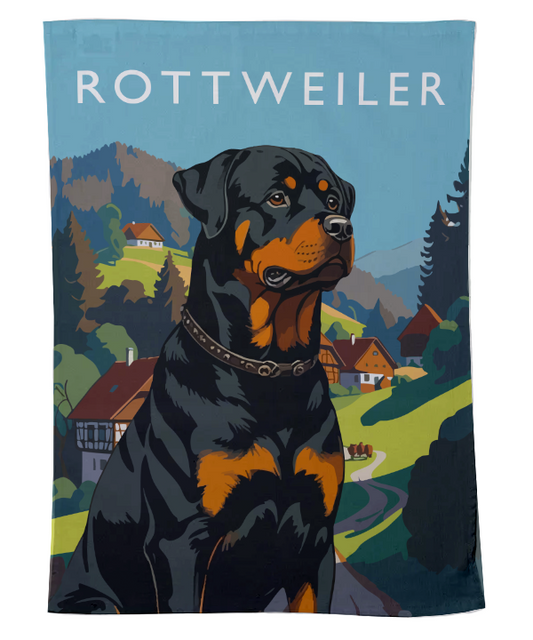 Rottweiler Tea Towel