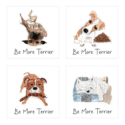 Be More Terrier Greeting Cards (Set of 8)