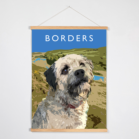 Borders Art Print with Hanger (Terriers of the British Isles)