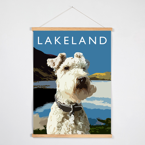 Lakeland Art Print with Hanger (Terriers of the British Isles)