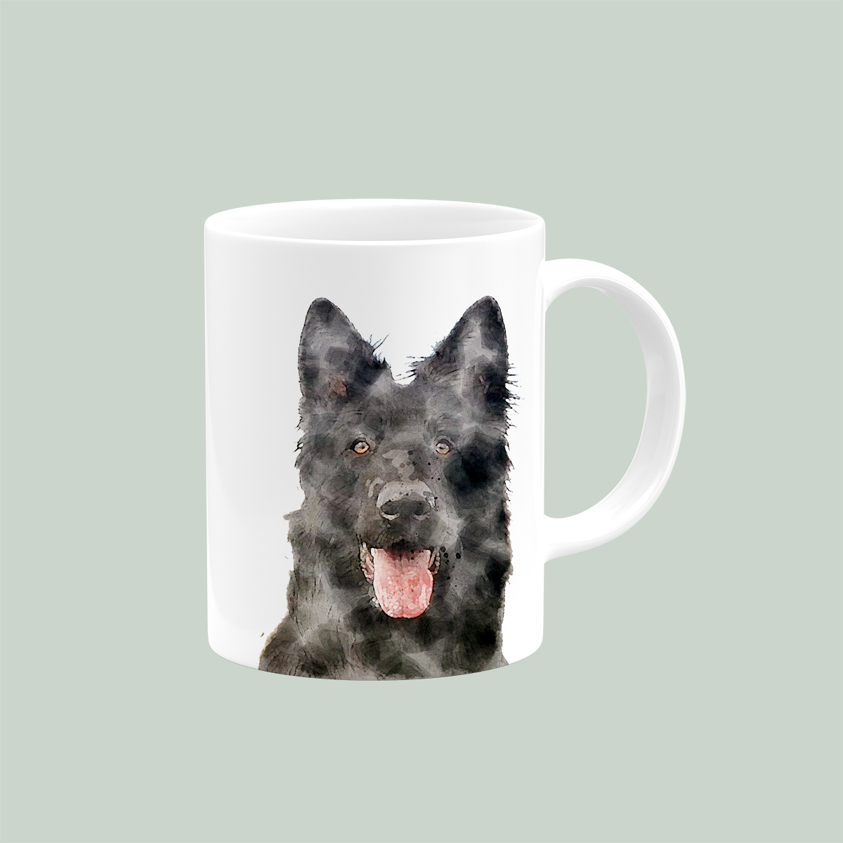 German Shepherd (Black) 11oz Mug