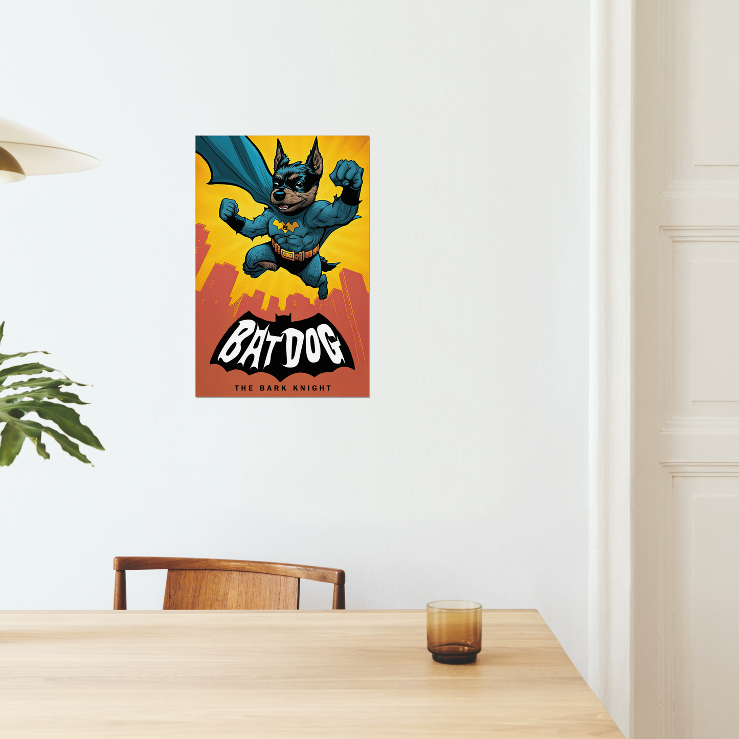 Bat Dog (The Bark Knight) Alternative Movie Fine Art Print