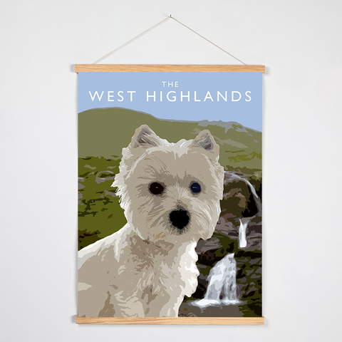 West Highlands Art Print with Hanger (Terriers of the British Isles)
