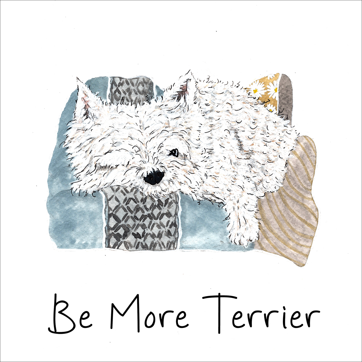 'Always watching' Westie Greeting Cards (Set of 10)